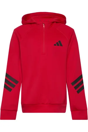 adidas J Spr Hoodie Tops Sweat-shirts & Hoodies Hoodies Red