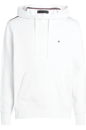 Tommy Hilfiger Global Stripe Hoody Tops Sweat-shirts & Hoodies Hoodies White
