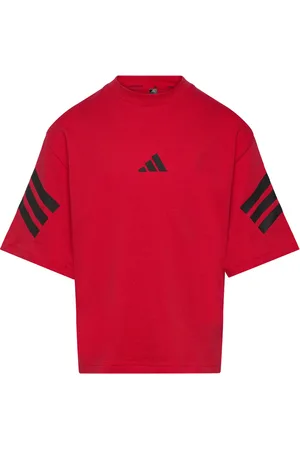 adidas J Fi 3S T Tops T-shirts Short-sleeved Red