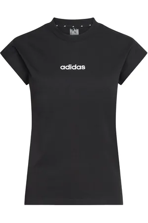 adidas W Lin Sj T Sport Sport Clothing Sports Tops & T-shirts Sport T-shirts Black