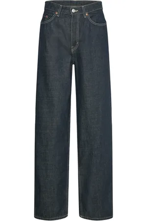 Weekday Rail Mid Loose Jeans Bottoms Jeans Wide Navy