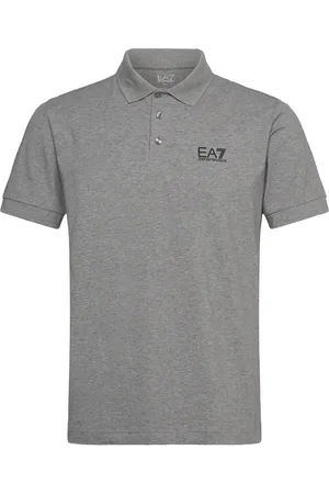 EA7 Polo Shirt Tops Polos Short-sleeved Grey