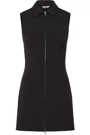Weekday Zip Dress Lyhyt Mekko Black