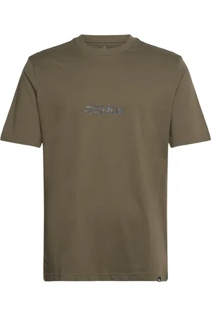 adidas M C Camo Lin T Sport Men Sports Clothes Sport Tops Sport T-shirts Khaki Green
