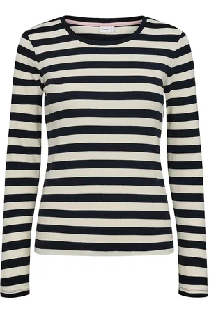Numph Numixie Ls T-Shirt - Gots Tops T-shirts & Tops Long-sleeved Navy