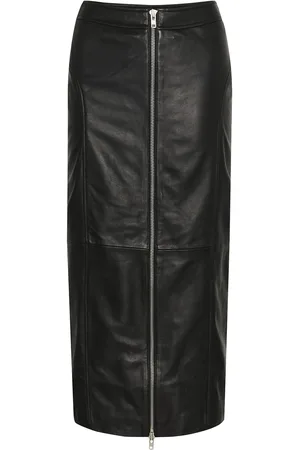 Gestuz Khaliegz Long Skirt Skirts Knee-length & Midi Skirts Black