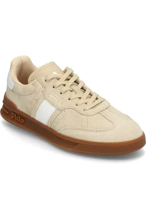 Ralph Lauren Heritage Aera Leather-Suede Sneaker Matalavartiset Sneakerit Tennarit Beige
