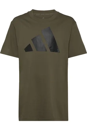 adidas J Bl Tee 160 Tops T-shirts Short-sleeved Khaki Green