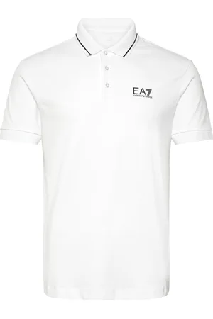 EA7 Polo Shirt Tops Polos Short-sleeved White