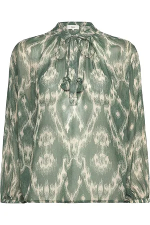 Bash Blouse Menaelle Tops Blouses Long-sleeved Green