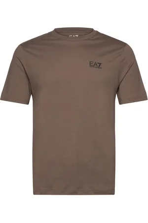 EA7 T-Shirt Tops T-shirts Short-sleeved Brown