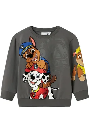 NAME IT Nmmjonce Paw Nreg Sweat Unb Cplg Tops Sweat-shirts & Hoodies Sweat-shirts Grey
