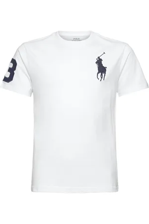 Ralph Lauren 26/1 Jersey-Ss Cn-Tp-Tsh Tops T-shirts Short-sleeved White