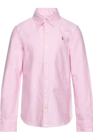 Ralph Lauren Cotton Oxford Shirt Tops Shirts Long-sleeved Shirts Pink