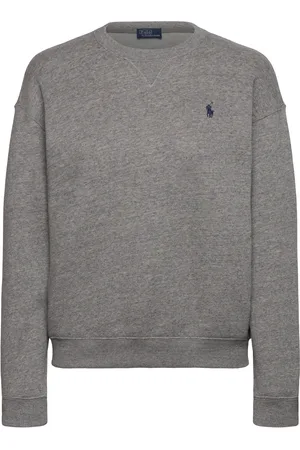 Ralph Lauren Fleece Crewneck Sweatshirt Tops Sweat-shirts & Hoodies Sweat-shirts Grey