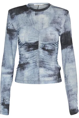 Gestuz Areengz P Ls Blouse Tops Blouses Long-sleeved Blue