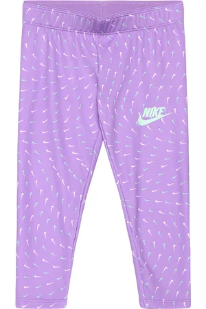 Nike Le-Knit Legging Bottoms Leggings Purple