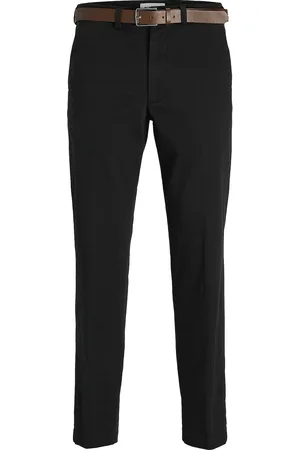 JACK & JONES Jpstollie Franco Chino W Belt Bottoms Trousers Chinos Black Jack & J S