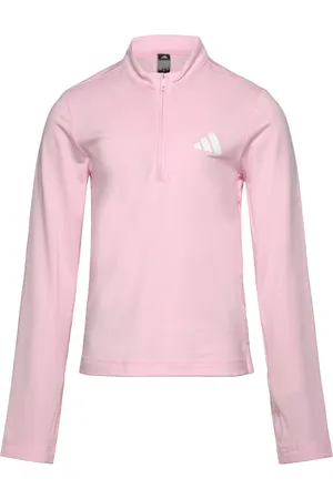 adidas Jg Gt Pz Zip Ls Sport T-shirts Long-sleeved T-shirts Pink