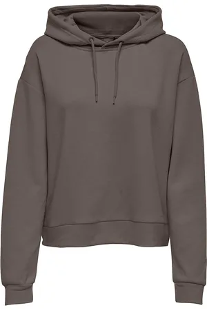 ONLY Onplounge Ls Hood Sweat - Noos Sport Sweat-shirts & Hoodies Hoodies Grey