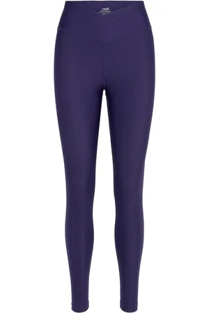 Casall Overlap High Waist Tights Sport Running-training Tights Purple