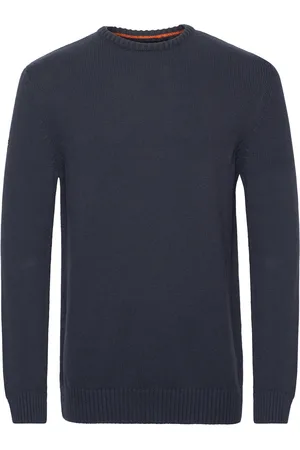 Superdry Cotton Classics Knit Crew Tops Knitwear Round Necks Navy