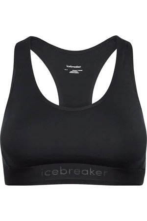 Icebreaker Women Merino Blend 125 Z Knit™ Racerback Bra Sport Women Sport Clothing Sport Bras - All Black
