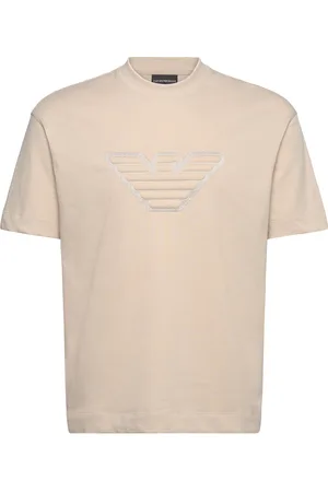 Emporio Armani T-Shirt Tops T-shirts Short-sleeved Beige