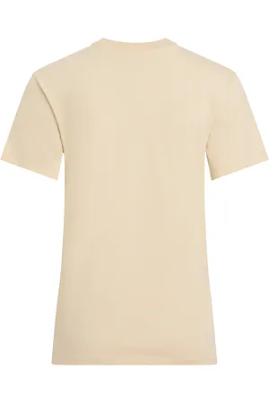 Calvin Klein Nano Logo Regular T-Shirt Tops T-shirts & Tops Short-sleeved Beige