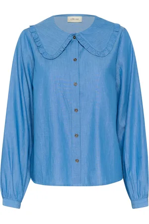 Cream Crkami Shirt Tops Shirts Long-sleeved Blue