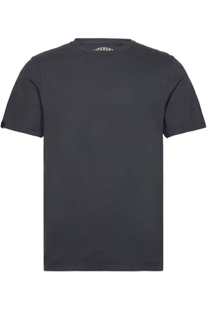 Superdry Classic Essential Tee Tops T-shirts Short-sleeved Navy