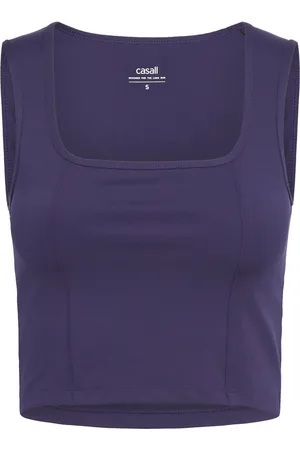 Casall Edge Crop Top Sport Sport Clothing Sports Tops & T-shirts Sport Tank Tops Navy