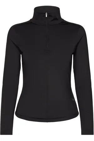 Casall Serene Half Zip Long Sleeve Sport Sport Clothing Sports Tops & T-shirts Sport Long Sleeve Tops Black