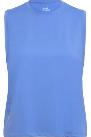 Casall Graphic Tank Sport Sport Clothing Sports Tops & T-shirts Sport Tank Tops Blue