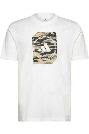 adidas M C Camo Box T Sport Men Sports Clothes Sport Tops Sport T-shirts White