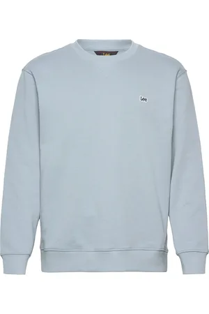 Lee Patch Crew Sws Tops Sweat-shirts & Hoodies Hoodies Blue