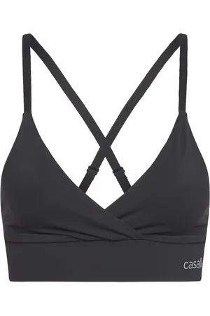 Casall Wrap Sports Bra Sport Women Sport Clothing Sport Bras - All Black