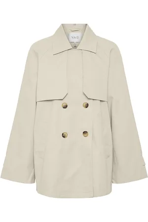 Y.A.S Venice Ls Trenchcoat Noos Trenssi Takki Beige