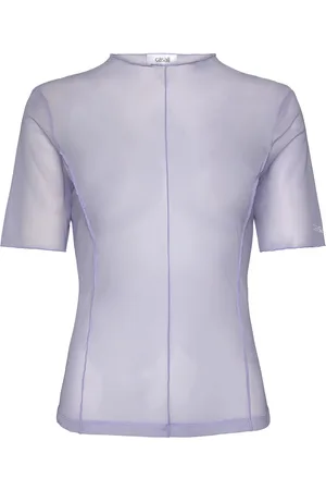 Casall Seam Detail Mesh Tee Sport Sport Clothing Sports Tops & T-shirts Sport T-shirts Purple