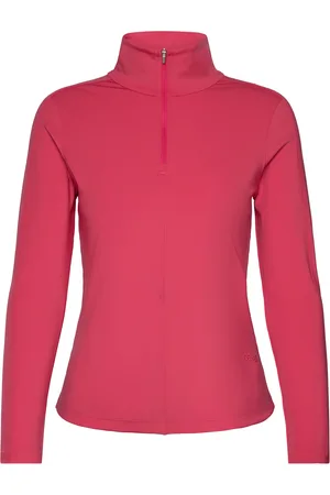 Casall Serene Half Zip Long Sleeve Sport Sport Clothing Sports Tops & T-shirts Sport Long Sleeve Tops Red