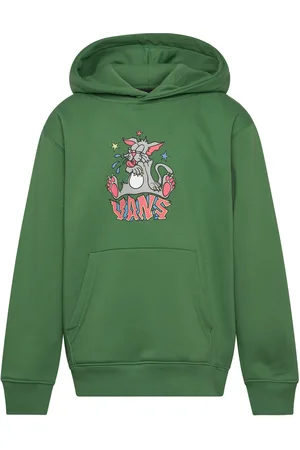 Vans Frizz Loose Pullover Tops Sweat-shirts & Hoodies Hoodies Green
