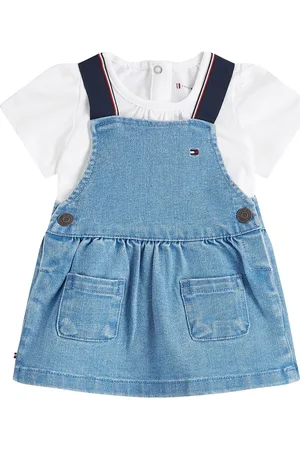 Tommy Hilfiger Denim Dungaree Dress Dresses & Skirts Dresses Casual Dresses Short-sleeved Casual Dresses Blue