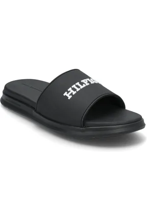 Tommy Hilfiger Dual Density Hilfiger Pool Slide Shoes Summer Shoes Sandals Pool Sliders Black