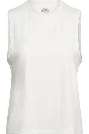Casall Graphic Tank Sport Sport Clothing Sports Tops & T-shirts Sport Tank Tops White