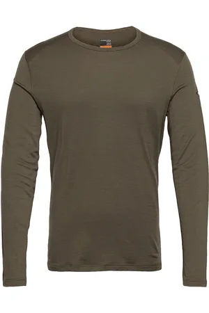 Icebreaker M 200 Oasis Ls Crewe Sport Base Layer Tops Green