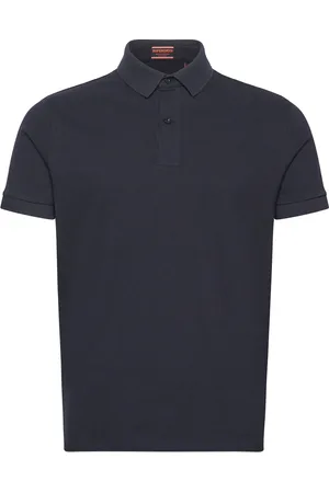 Superdry City Pique Polo Tops Polos Short-sleeved Navy