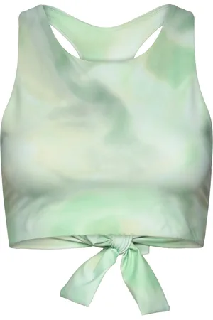 Casall Tie Back Sports Top Sport Sport Clothing Sports Tops & T-shirts Sport Crop Tops Sport Sleeveless Crop Tops Green