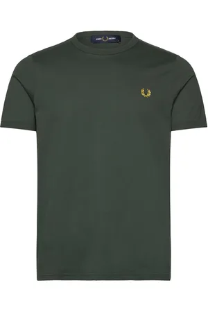 Fred Perry Ringer T-Shirt Tops T-shirts Short-sleeved Green