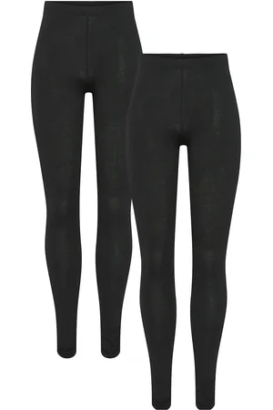 Pieces® Pcamelia Leggings 2-Pack Jrs Noos Bc Bottoms Leggings Black