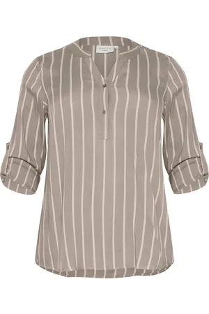 Kaffe Kcsida Blouse Tops Blouses Long-sleeved Brown
